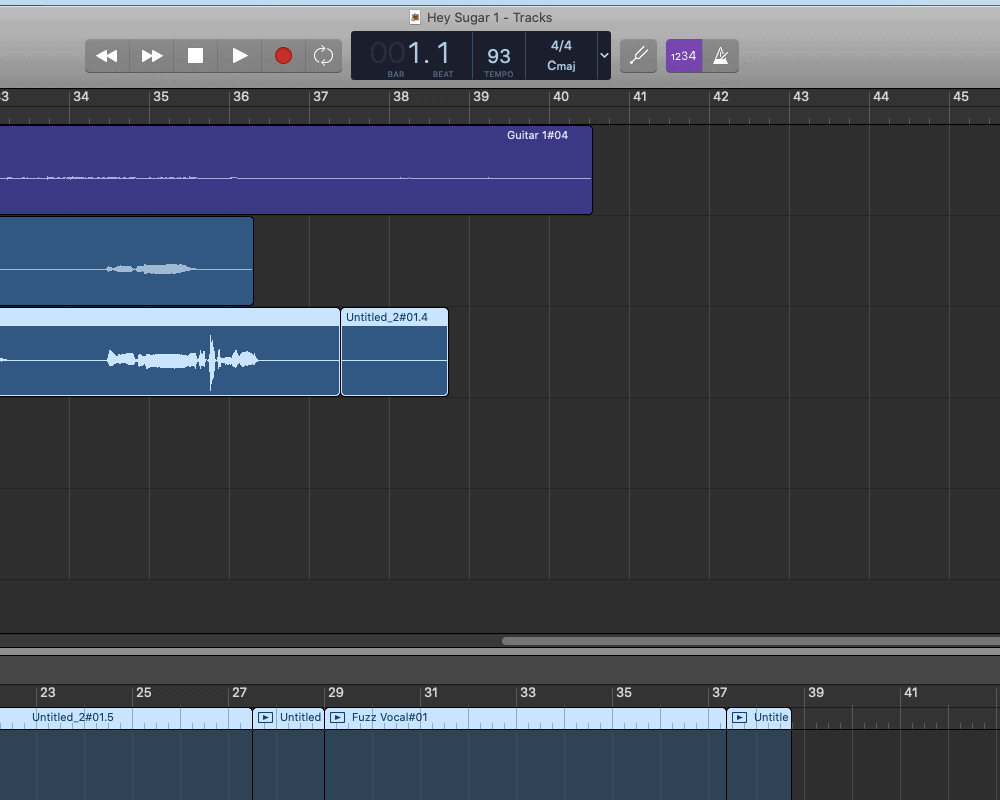 how to change name of garageband song